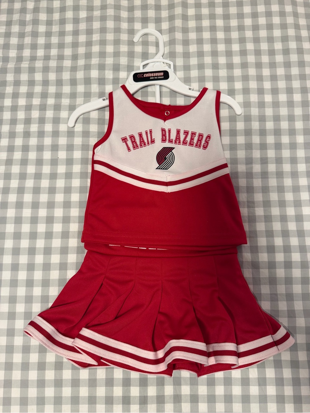 Colosseum Red and White Trail Blazers Cheerleader Costume
